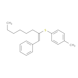 Benzene, 1-methyl-4-[[(1Z)-1-(phenylmethylene)heptyl]thio]-