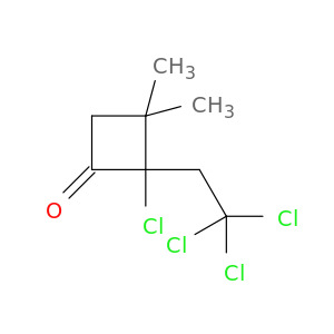 Cyclobutanone, 2-chloro-3,3-dimethyl-2-(2,2,2-trichloroethyl)-
