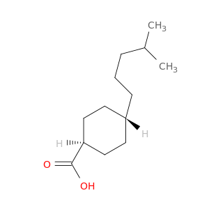 Cyclohexanecarboxylic acid, 4-(4-methylpentyl)-, trans-