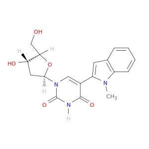 Uridine, 2'-deoxy-5-(1-methyl-1H-indol-2-yl)-