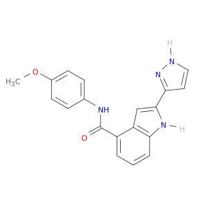 1H-Indole-4-carboxamide, N-(4-methoxyphenyl)-2-(1H-pyrazol-3-yl)-