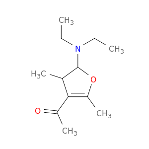 Ethanone, 1-[5-(diethylamino)-4,5-dihydro-2,4-dimethyl-3-furanyl]-