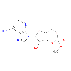 8-(6-aminopurin-9-yl)-3-methoxy-3-oxo-2,4,7-trioxa-3$l^C<sub>11</sub>H<sub>14</sub>N<sub>5</sub>O<sub>6</sub>P-phosphabicyclo[4.3.0]nonan-9-ol