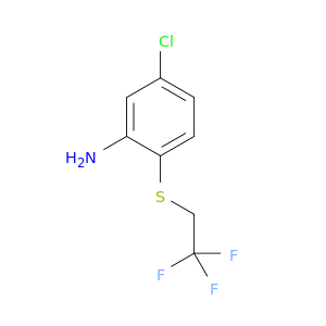 5-Chloro-2-[(2,2,2-trifluoroethyl)sulfanyl]aniline