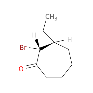 Cycloheptanone, 2-bromo-3-ethyl-, (2R,3R)-
