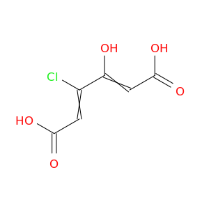 2,4-Hexadienedioic acid, 3-chloro-4-hydroxy-