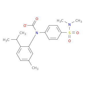Carbanilic acid,p-(dimethylsulfamoyl)-, thymyl ester (8CI)