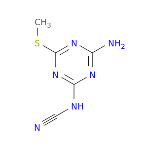 Cyanamide, [4-amino-6-(methylthio)-1,3,5-triazin-2-yl]-