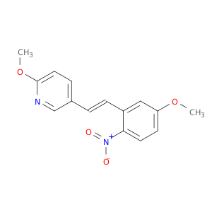 Pyridine, 2-methoxy-5-[(1E)-2-(5-methoxy-2-nitrophenyl)ethenyl]-