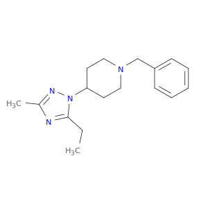 Piperidine, 4-(5-ethyl-3-methyl-1H-1,2,4-triazol-1-yl)-1-(phenylmethyl)-