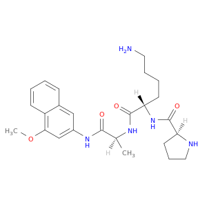 L-Alaninamide, L-prolyl-L-lysyl-N-(4-methoxy-2-naphthalenyl)-