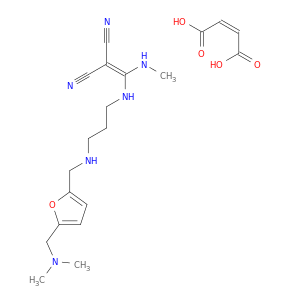 2-[[3-[[5-(DIMETHYLAMINOMETHYL)-2-FURYL]METHYLAMINO]PROPYLAMINO]-METHYLAMINO-METHYLIDENE]PROPANEDINITRILE MALEATE