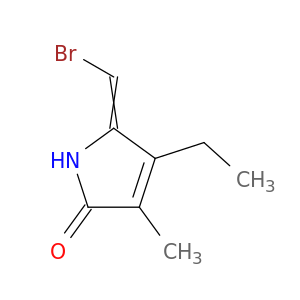 2H-Pyrrol-2-one, 5-(bromomethylene)-4-ethyl-1,5-dihydro-3-methyl-
