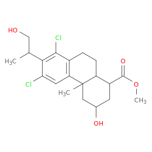 methyl 6,8-dichloro-3-hydroxy-7-(1-hydroxypropan-2-yl)-4a-methyl-1,2,3,4,4a,9,10,10a-octahydrophenanthrene-1-carboxylate