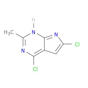 1H-Pyrrolo[2,3-d]pyrimidine, 4,6-dichloro-2-methyl-