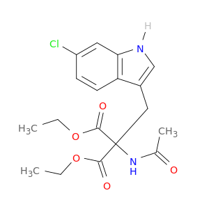 Diethyl (6-Chloro-2-indolylmethyl)acetamidomalonate