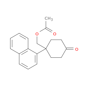 Cyclohexanone, 4-[(acetyloxy)methyl]-4-(1-naphthalenyl)-