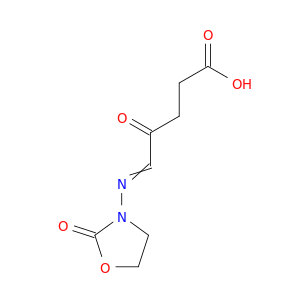 Pentanoic acid, 4-oxo-5-[(2-oxo-3-oxazolidinyl)imino]-