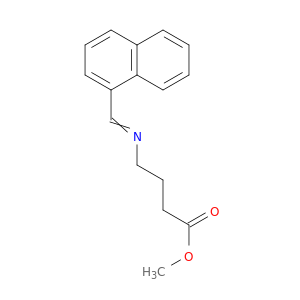 Butanoic acid, 4-[(1-naphthalenylmethylene)amino]-, methyl ester