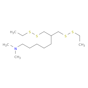 1-Heptanamine, 7-(ethyldithio)-6-[(ethyldithio)methyl]-N,N-dimethyl-