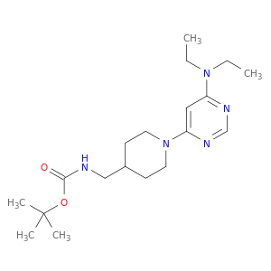 [1-(6-二乙氨基-嘧啶-4-基)-哌啶-4-基甲基]-氨基甲酸叔丁基酯