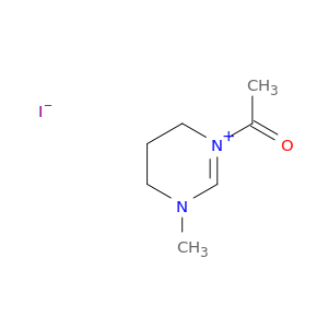 Pyrimidinium, 1-acetyl-3,4,5,6-tetrahydro-3-methyl-, iodide