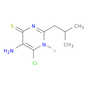 4(1H)-Pyrimidinethione, 5-amino-6-chloro-2-(2-methylpropyl)-