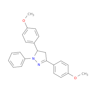 1H-Pyrazole, 4,5-dihydro-3,5-bis(4-methoxyphenyl)-1-phenyl-