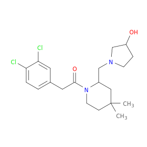 Ethanone,2-(3,4-dichlorophenyl)-1-[2-[(3-hydroxy-1-pyrrolidinyl)methyl]-4,4-dimethyl-1-piperidinyl]-