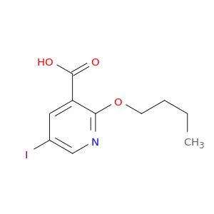 3-Pyridinecarboxylic acid, 2-butoxy-5-iodo-