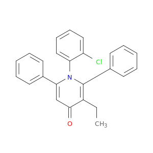 4(1H)-Pyridinone, 1-(2-chlorophenyl)-3-ethyl-2,6-diphenyl-