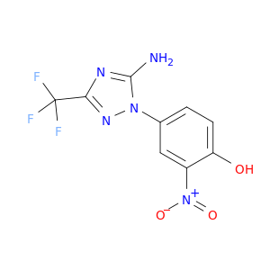 Phenol, 4-[5-amino-3-(trifluoromethyl)-1H-1,2,4-triazol-1-yl]-2-nitro-