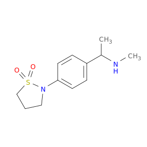 2-{4-[1-(Methylamino)ethyl]phenyl}-1,2-thiazolidine-1,1-dione