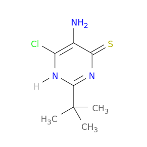 4(1H)-Pyrimidinethione, 5-amino-6-chloro-2-(1,1-dimethylethyl)-