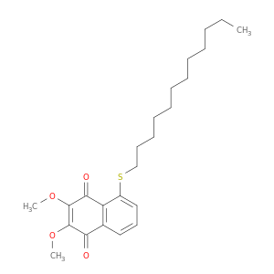 1,4-Naphthalenedione, 5-(dodecylthio)-2,3-dimethoxy-