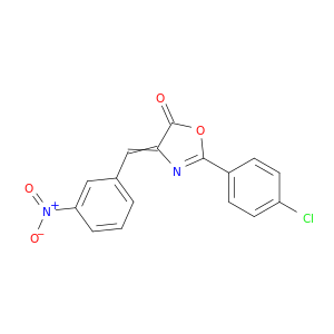 5(4H)-Oxazolone, 2-(4-chlorophenyl)-4-[(3-nitrophenyl)methylene]-