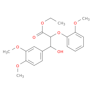 3-(3,4-二甲氧基苯基)-3-羟基-2-(2-甲氧基苯氧基)丙酸乙酯