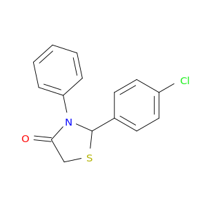 4-Thiazolidinone, 2-(4-chlorophenyl)-3-phenyl-