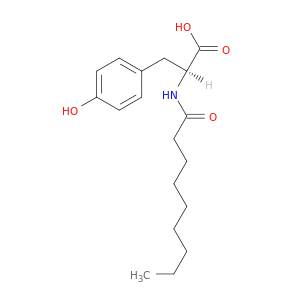 L-Tyrosine, N-(1-oxononyl)-