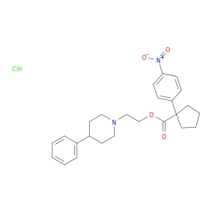 2-(4-phenylpiperidinyl)ethyl 1-(4-nitrophenyl)cyclopentanecarboxylate hydrochloride