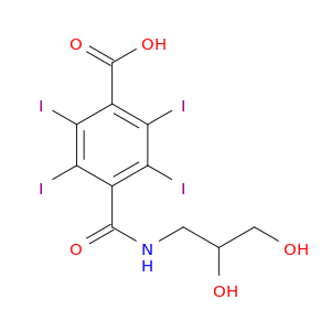 4-[(2,3-dihydroxypropyl)carbamoyl]-2,3,5,6-tetraiodobenzoic acid