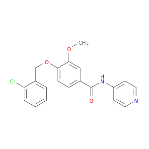 Benzamide, 4-[(2-chlorophenyl)methoxy]-3-methoxy-N-4-pyridinyl-