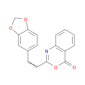 4H-3,1-Benzoxazin-4-one, 2-[2-(1,3-benzodioxol-5-yl)ethenyl]-