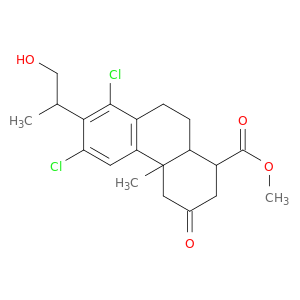 methyl 6,8-dichloro-7-(1-hydroxypropan-2-yl)-4a-methyl-3-oxo-1,2,4,9,10,10a-hexahydrophenanthrene-1-carboxylate