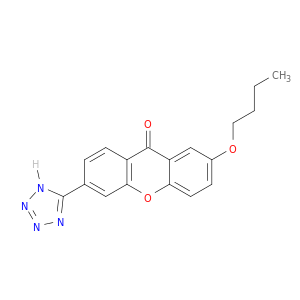 9H-Xanthen-9-one, 2-butoxy-6-(1H-tetrazol-5-yl)-