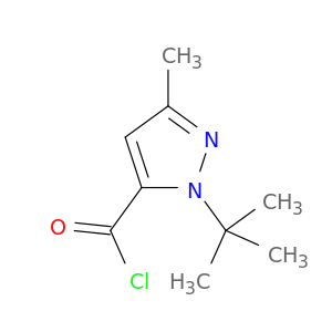 1-叔丁基-3-甲基-1H-吡唑-5-羰酰氯