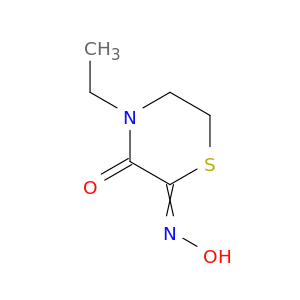 2,3-Thiomorpholinedione, 4-ethyl-, 2-oxime