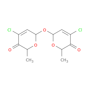 2H-Pyran-3(6H)-one, 6,6'-oxybis[4-chloro-2-methyl-