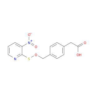 Benzeneacetic acid,4-[[[(3-nitro-2-pyridinyl)thio]oxy]methyl]-