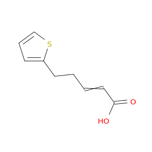 2-Pentenoic acid, 5-(2-thienyl)-